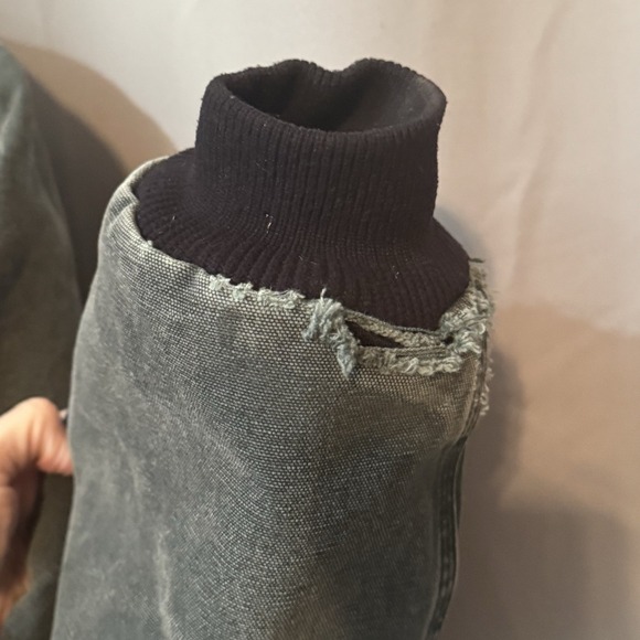 Carhartt Rare Vintage Size XL Jacket J150 Hunter Green Faded Rugged Heavy Grunge - Picture 7 of 16